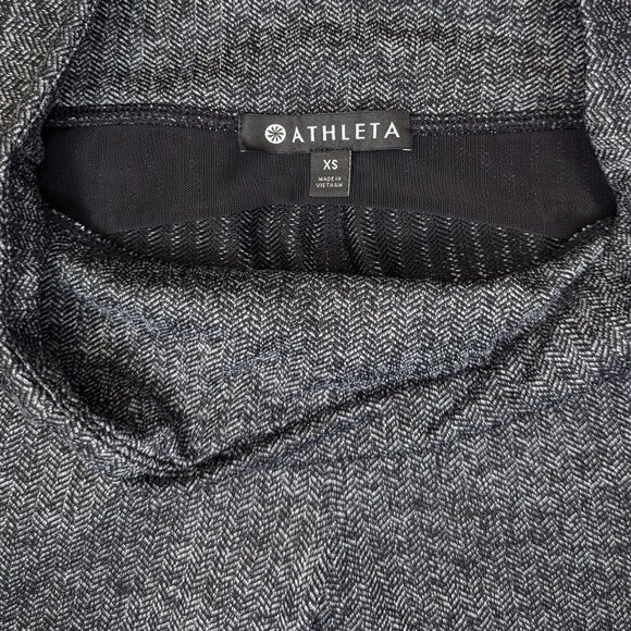 Athleta Grey Herringbone Mercer Ankle Slit Tight | XS - Picture 7 of 8